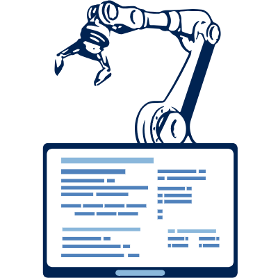 Icône nos projets en robotique industrielle